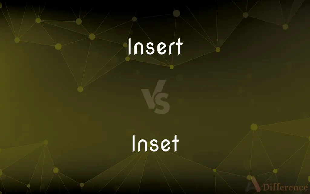 Insert vs. Inset — What's the Difference?