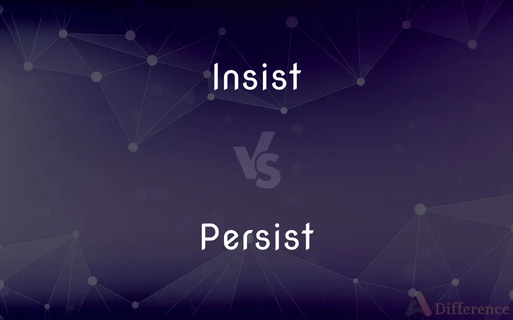 Insist vs. Persist — What's the Difference?
