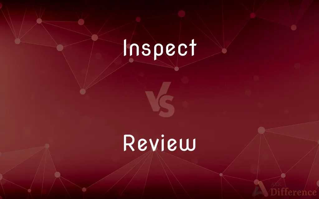 Inspect vs. Review — What's the Difference?