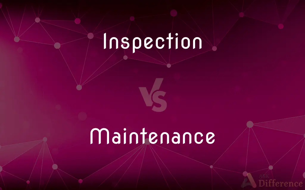 Inspection vs. Maintenance — What's the Difference?