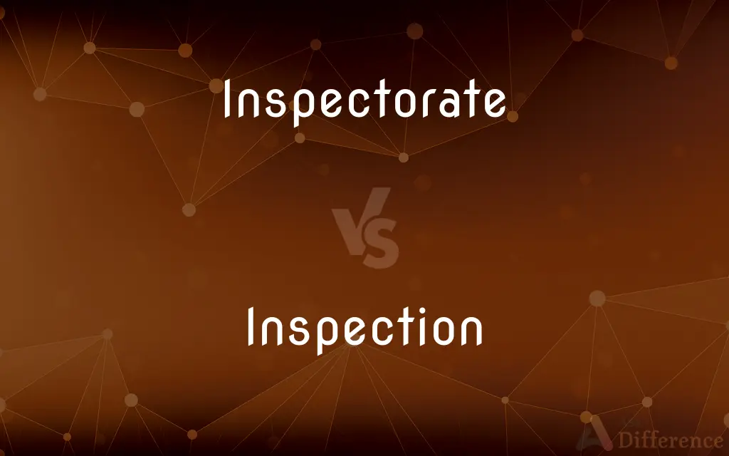 Inspectorate vs. Inspection — What's the Difference?