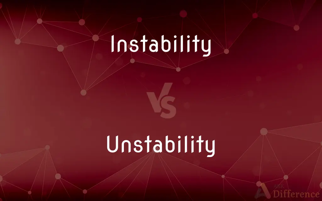 Instability vs. Unstability — Which is Correct Spelling?