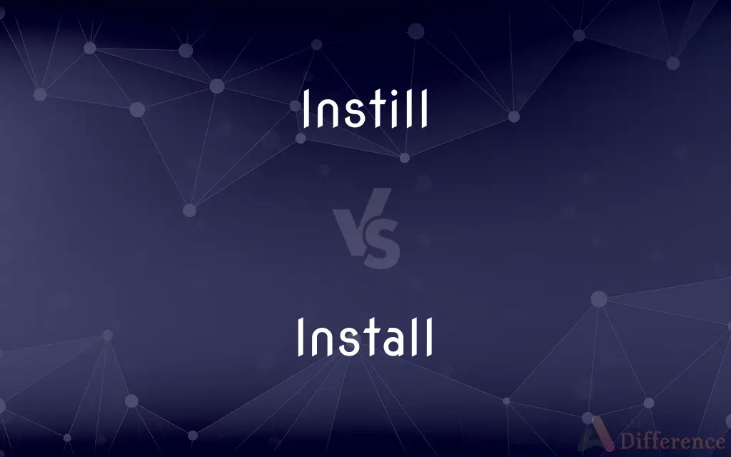 Instill vs. Install — What's the Difference?