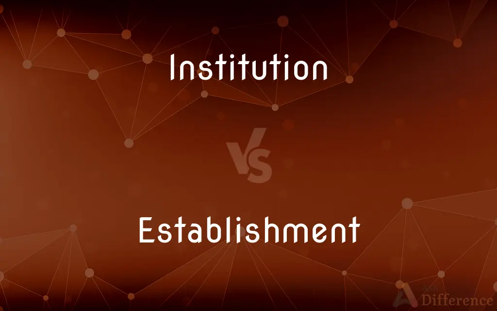 Institution vs. Establishment — What's the Difference?