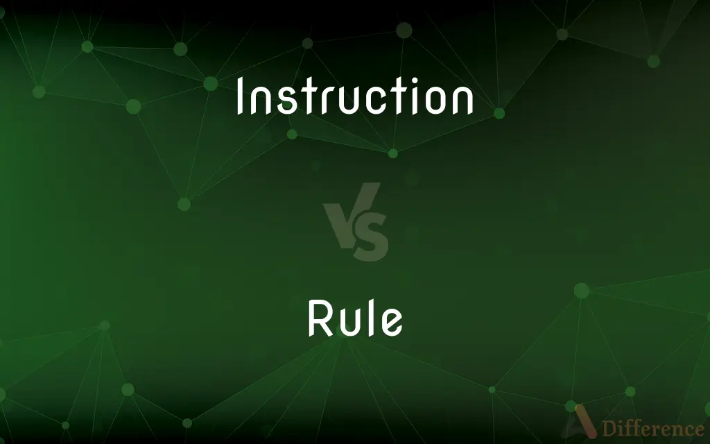 Instruction vs. Rule — What's the Difference?