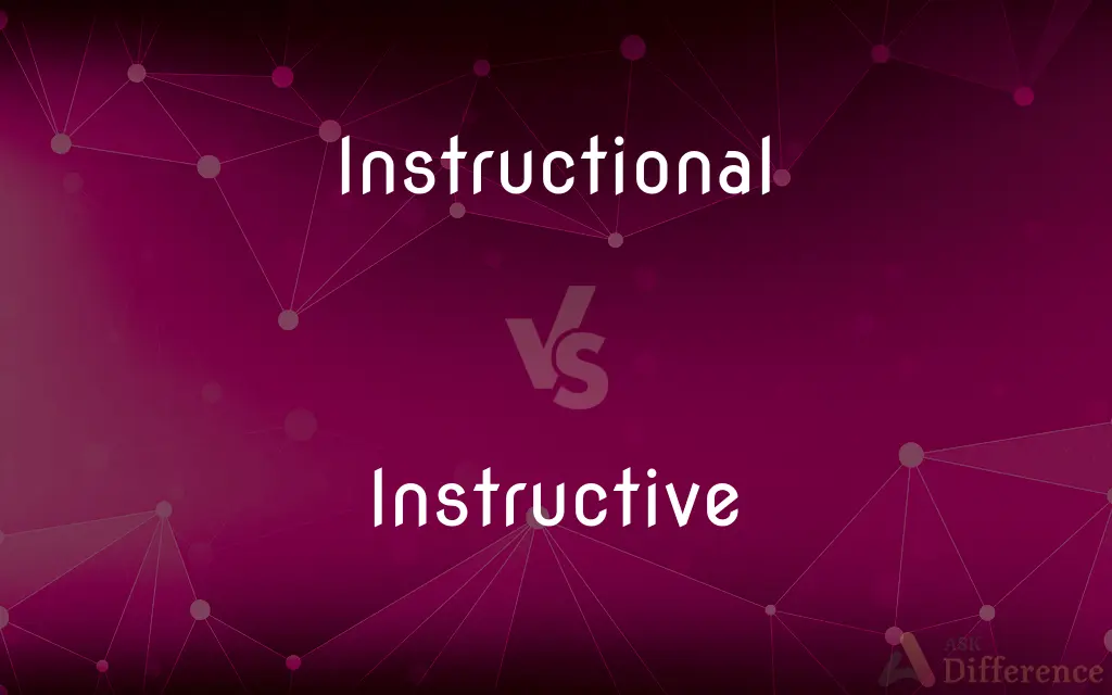 Instructional vs. Instructive — What's the Difference?