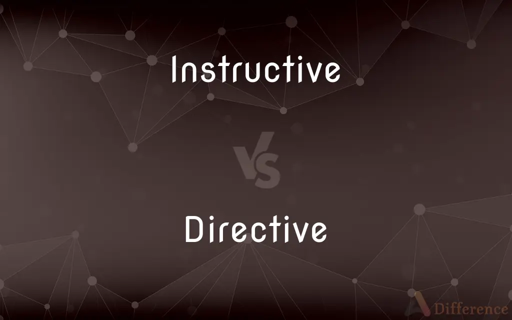 Instructive vs. Directive — What's the Difference?