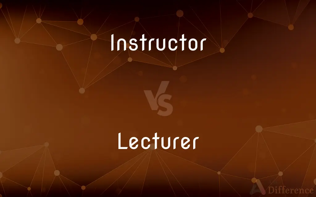 Instructor vs. Lecturer — What's the Difference?