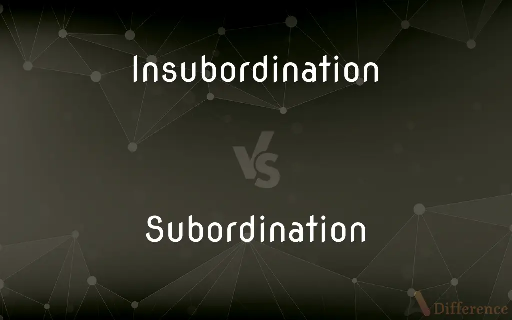 Insubordination vs. Subordination — What's the Difference?