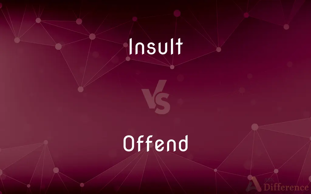 Insult vs. Offend — What's the Difference?