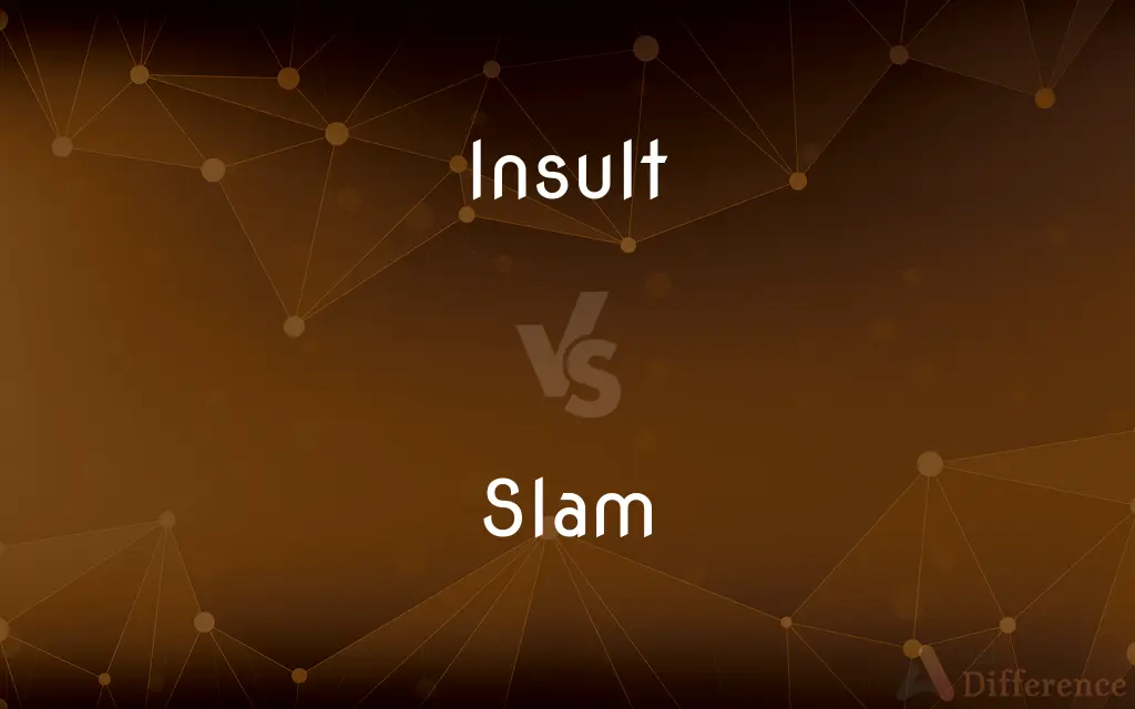 Insult vs. Slam — What's the Difference?