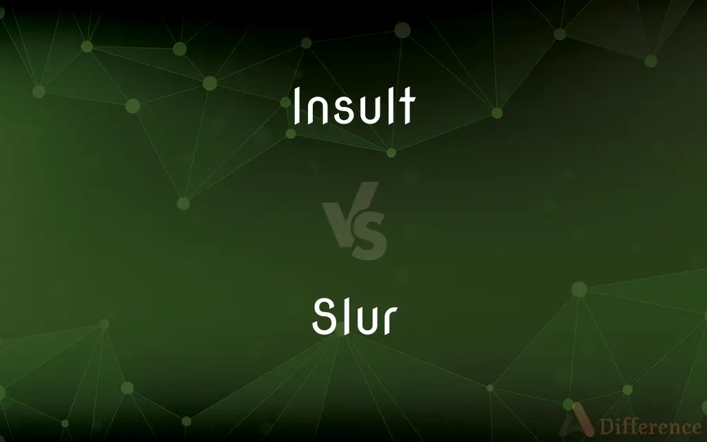 Insult vs. Slur — What's the Difference?