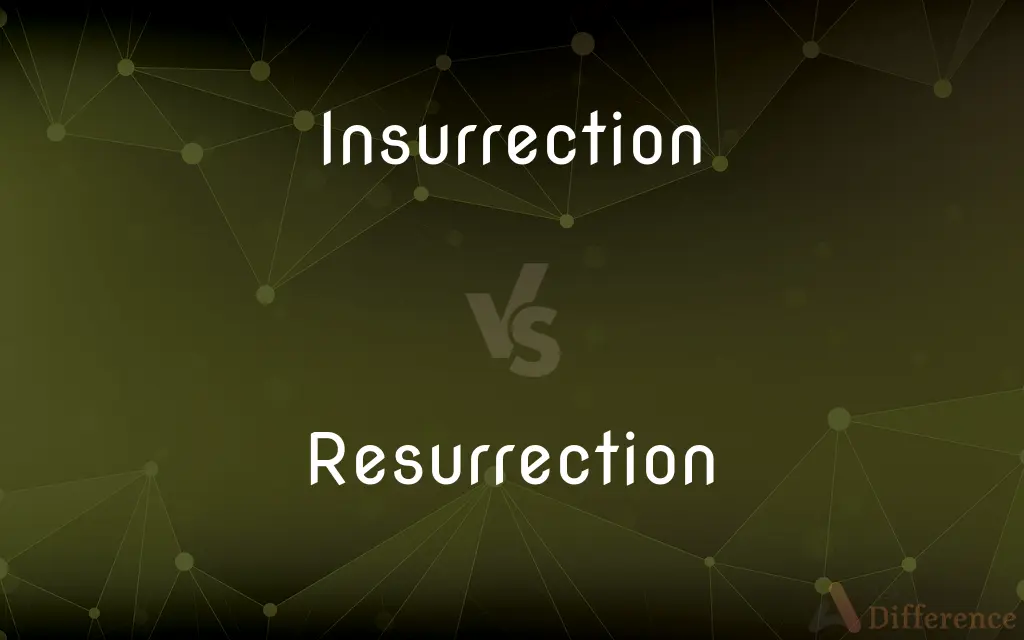 Insurrection vs. Resurrection — What's the Difference?