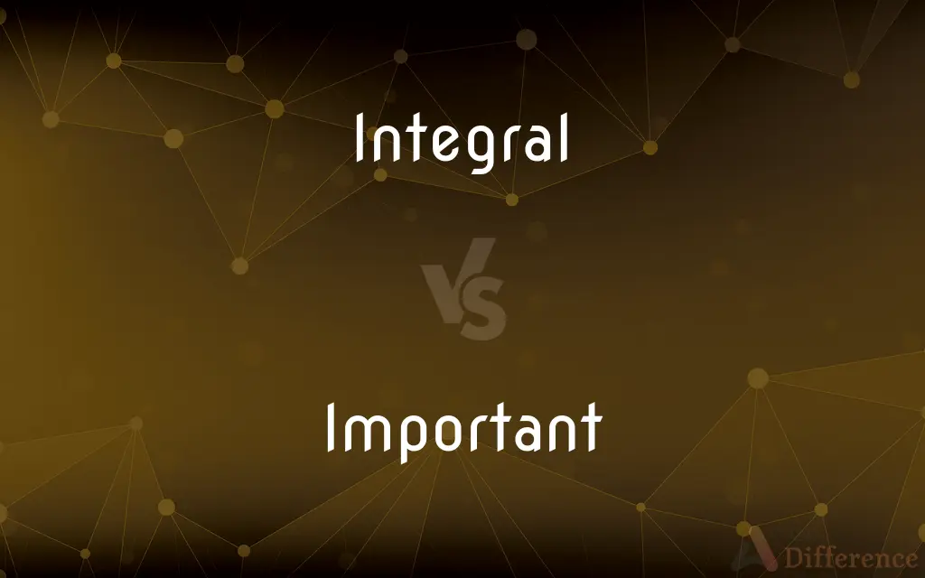 Integral vs. Important — What's the Difference?