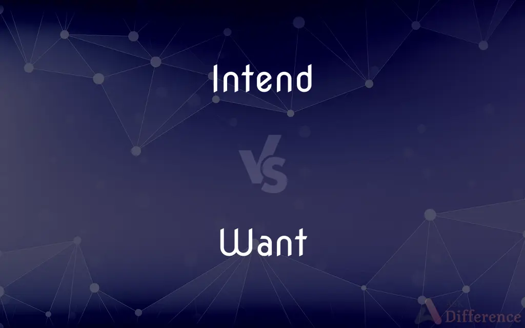 Intend vs. Want — What's the Difference?