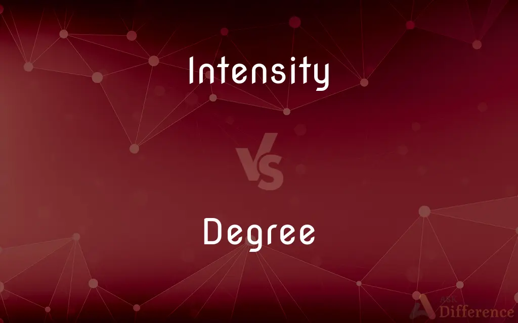 Intensity vs. Degree — What's the Difference?