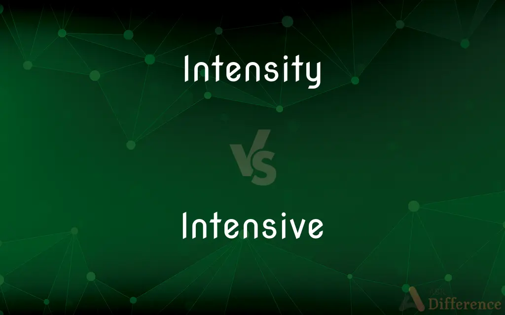 Intensity vs. Intensive — What's the Difference?