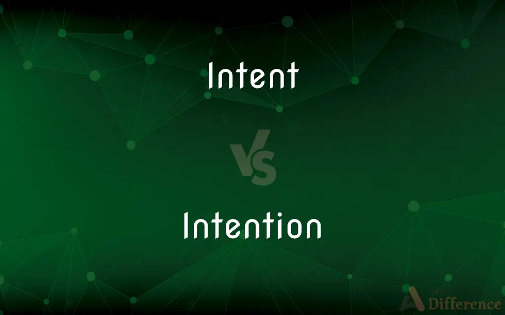 Intent vs. Intention — What's the Difference?