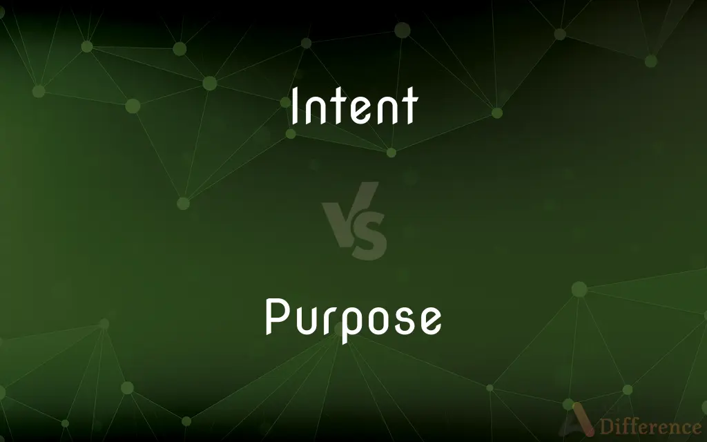 Intent vs. Purpose — What's the Difference?