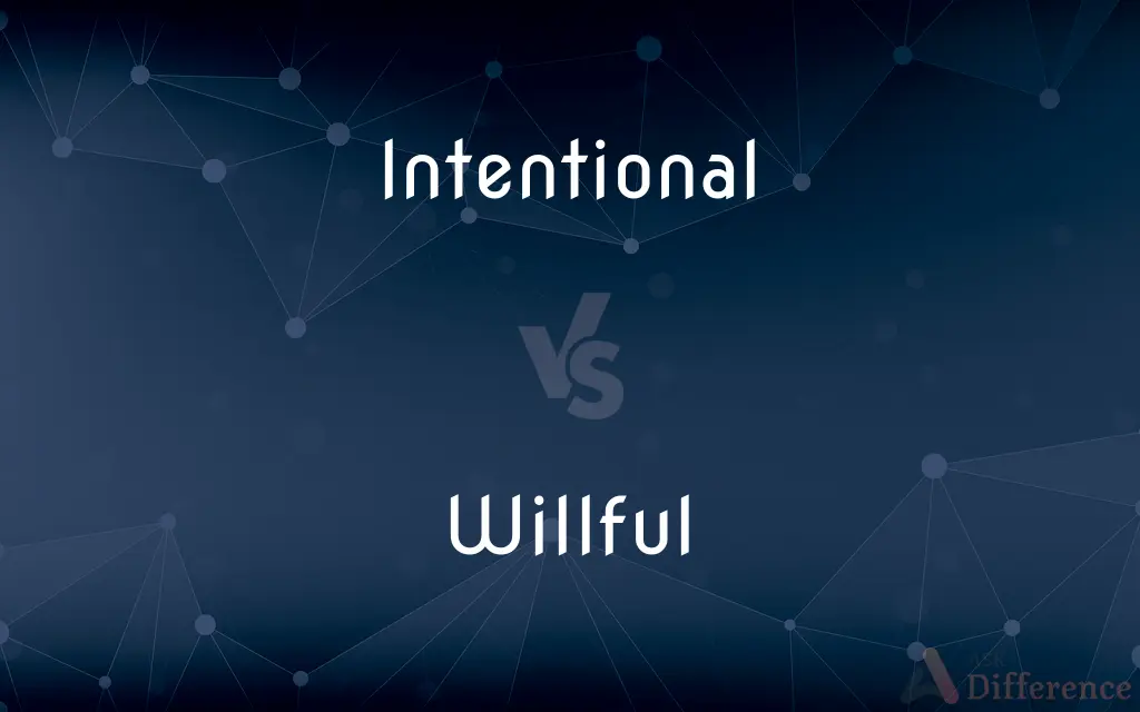 Intentional vs. Willful — What's the Difference?