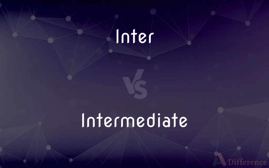Inter vs. Intermediate — What's the Difference?