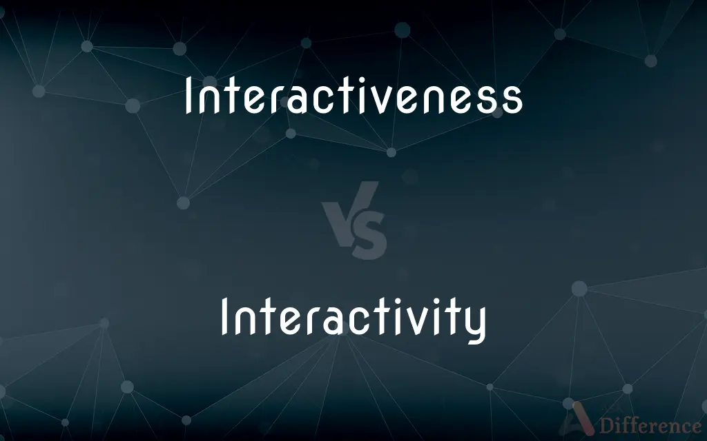Interactiveness vs. Interactivity — What's the Difference?