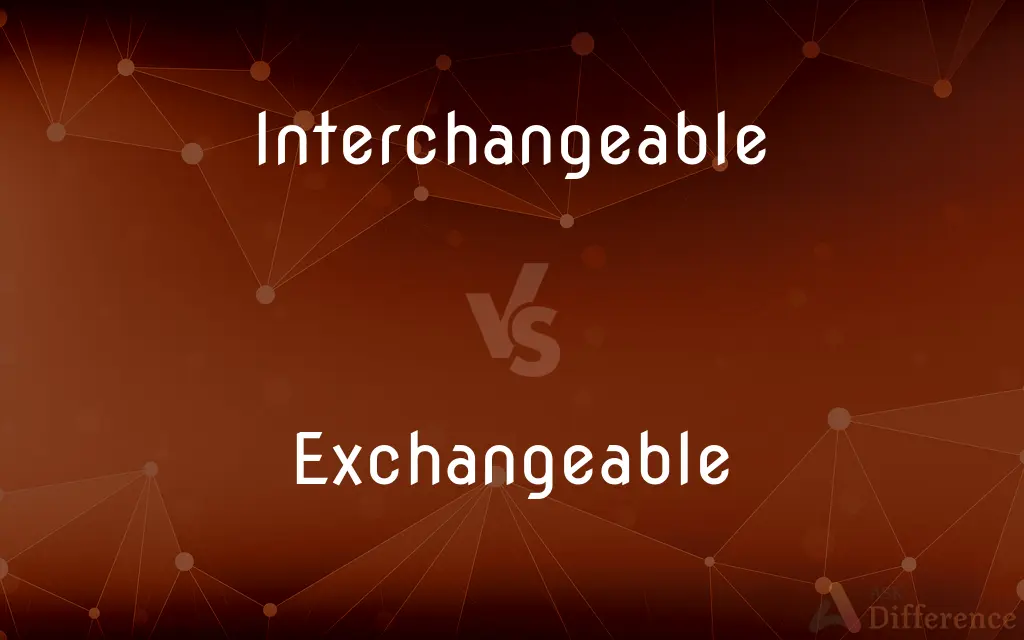 Interchangeable vs. Exchangeable — What's the Difference?