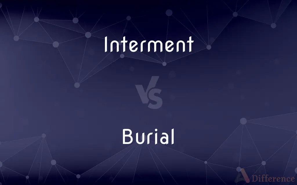 Interment vs. Burial — What's the Difference?