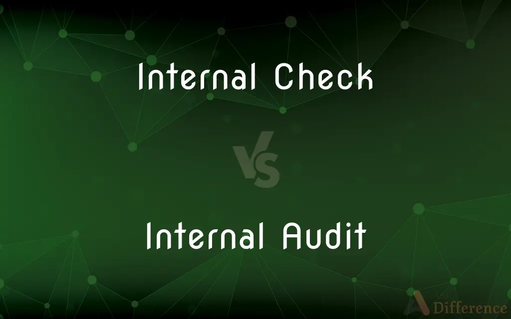 Internal Check vs. Internal Audit — What's the Difference?