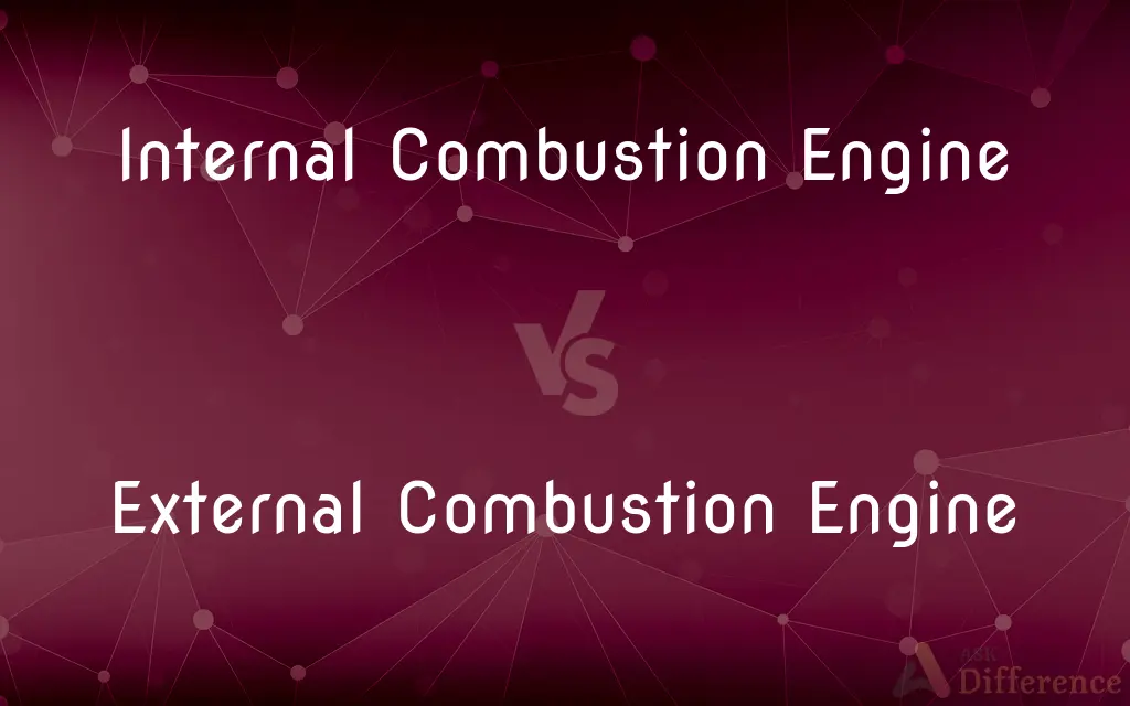 Internal Combustion Engine vs. External Combustion Engine — What's the Difference?