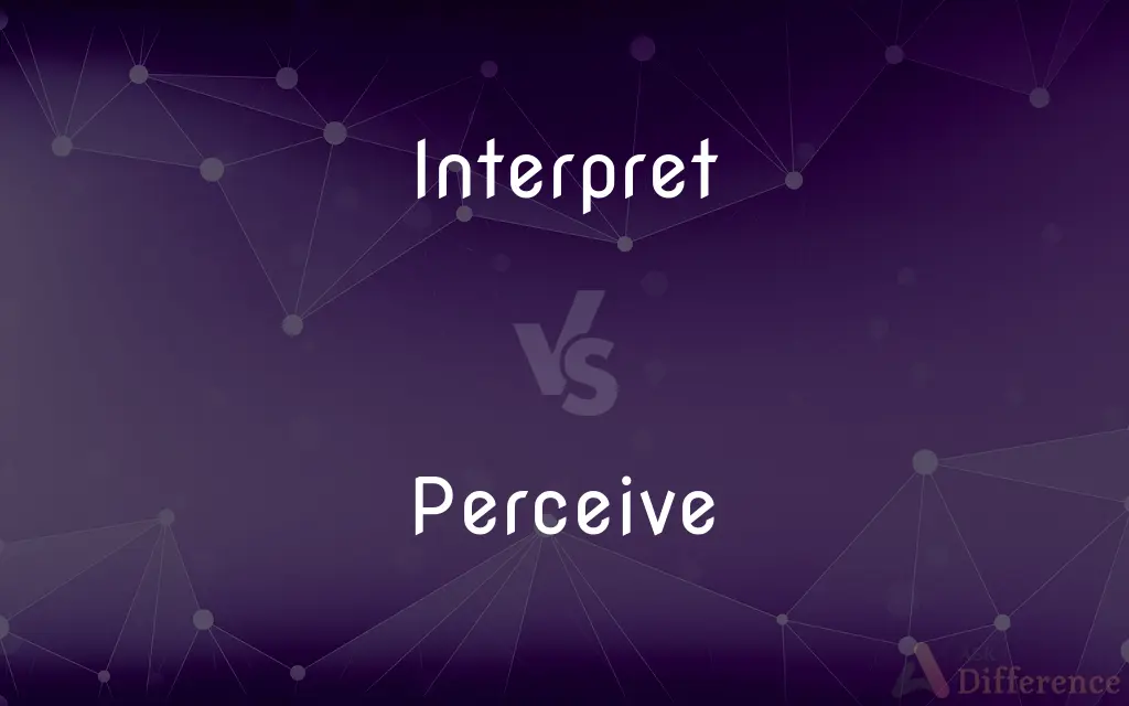 Interpret vs. Perceive — What's the Difference?