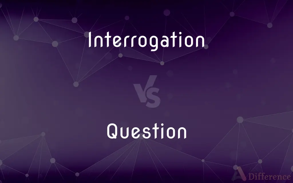 Interrogation vs. Question — What's the Difference?