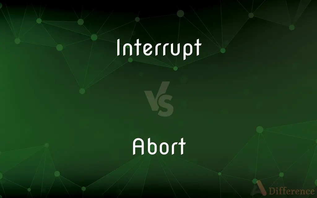 Interrupt vs. Abort — What's the Difference?