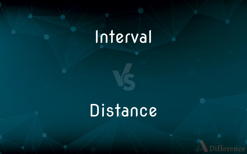 Interval vs. Distance — What's the Difference?