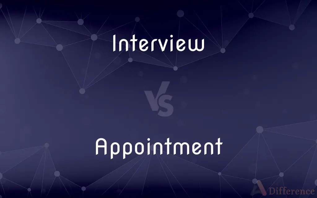 Interview vs. Appointment — What's the Difference?