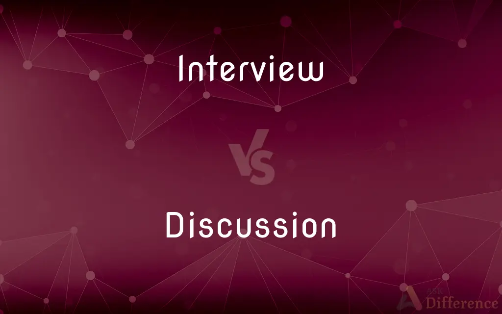 Interview vs. Discussion — What's the Difference?