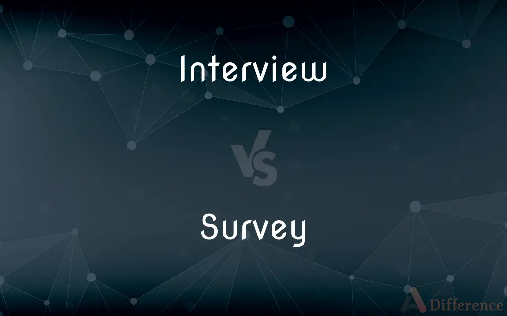 Interview vs. Survey — What's the Difference?