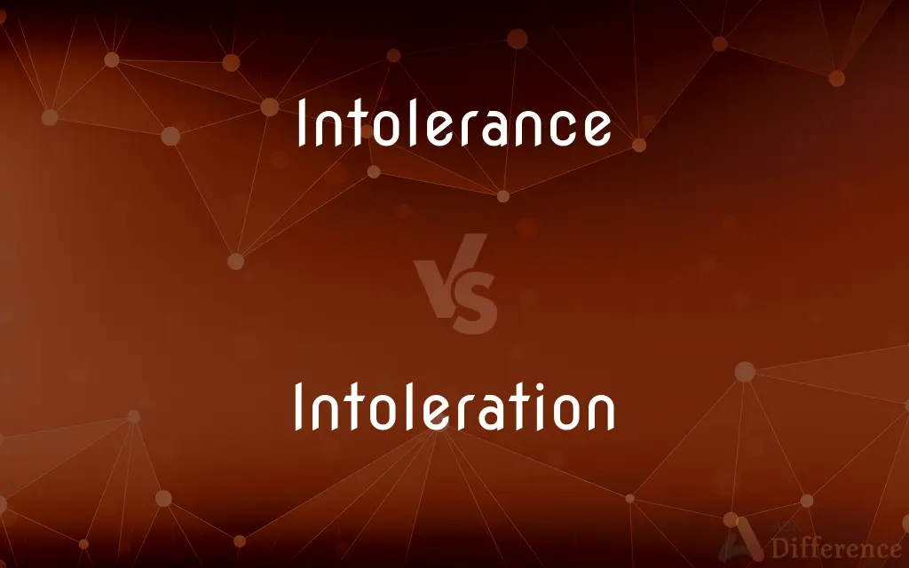 Intolerance vs. Intoleration — What's the Difference?