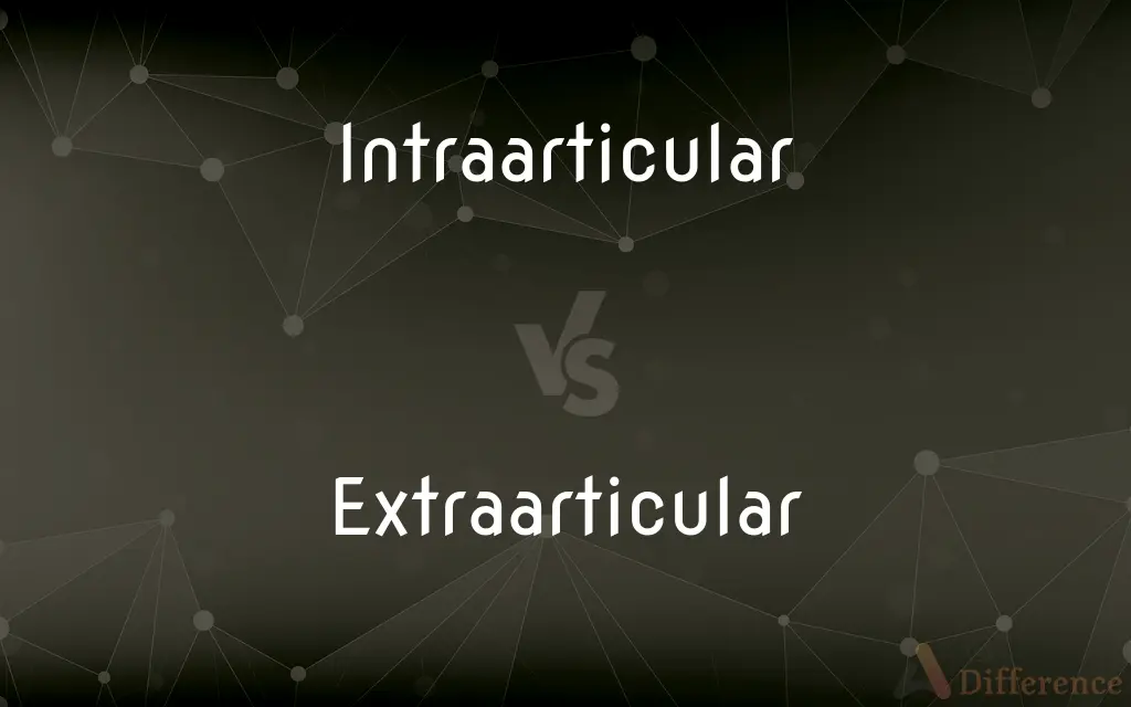 Intraarticular vs. Extraarticular — What's the Difference?