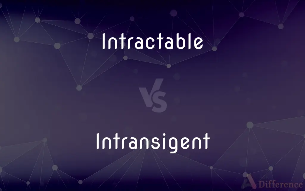 Intractable vs. Intransigent — What's the Difference?