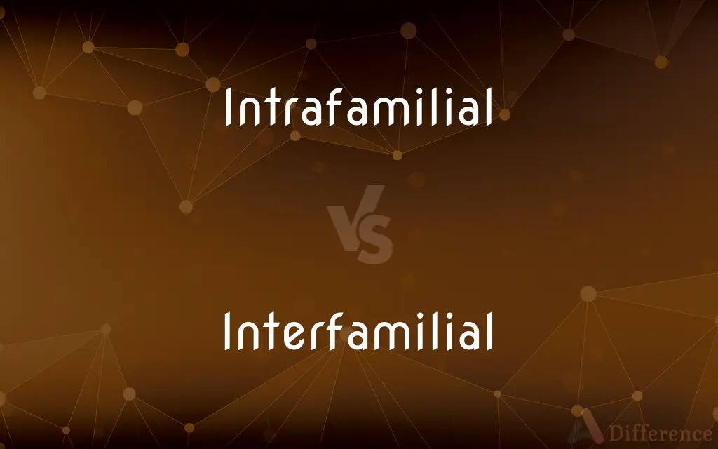 Intrafamilial vs. Interfamilial — What's the Difference?
