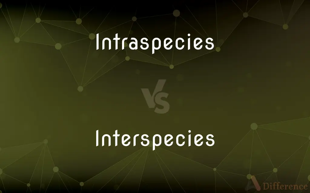 Intraspecies vs. Interspecies — What's the Difference?