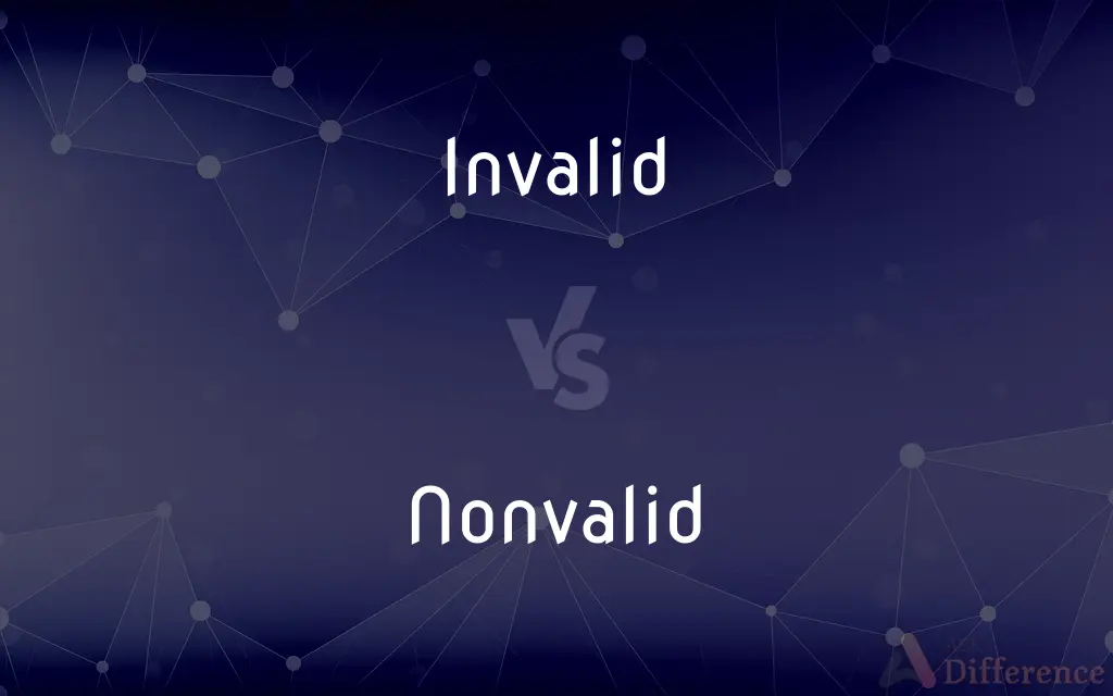 Invalid vs. Nonvalid — What's the Difference?