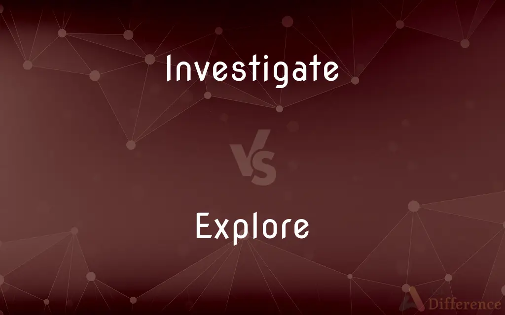 Investigate vs. Explore — What's the Difference?
