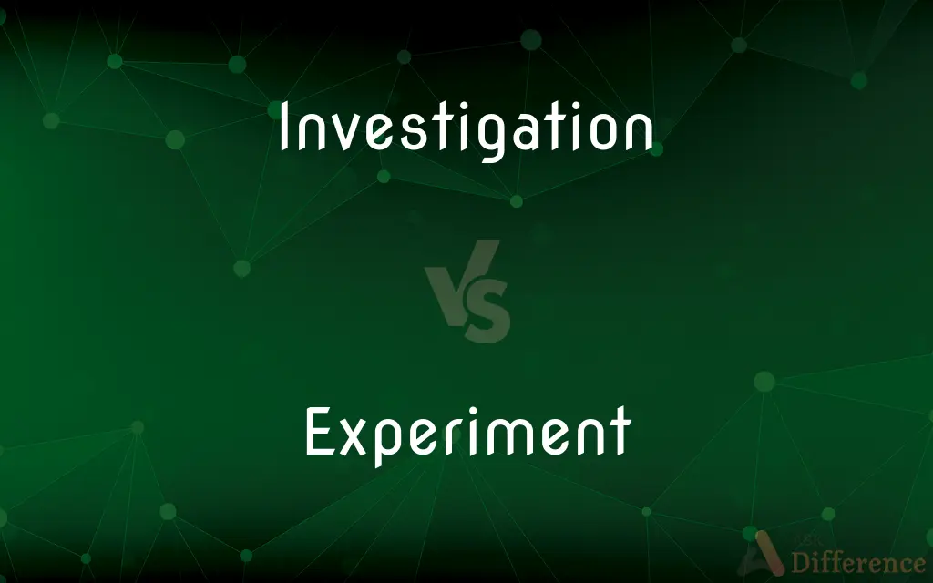 Investigation vs. Experiment — What's the Difference?