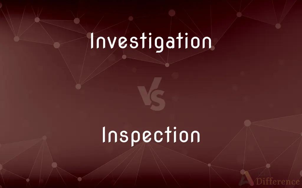 Investigation vs. Inspection — What's the Difference?