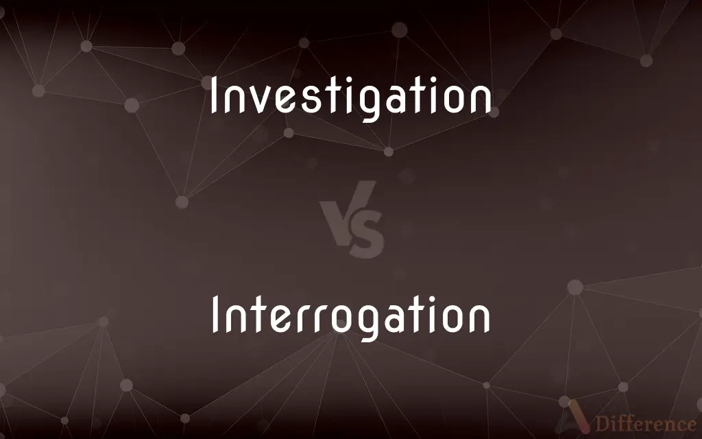 Investigation vs. Interrogation — What's the Difference?