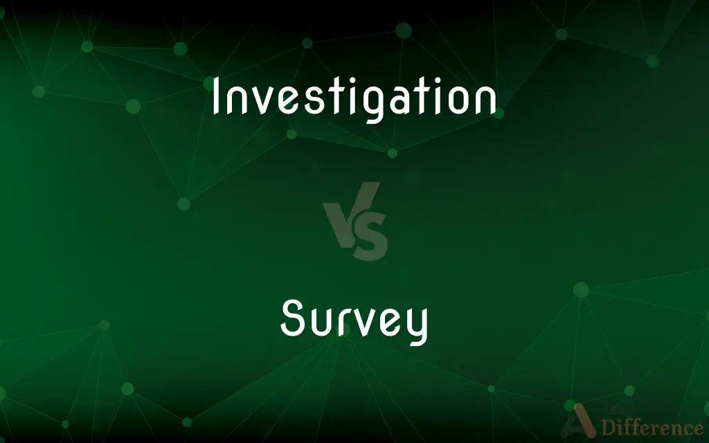 Investigation vs. Survey — What's the Difference?
