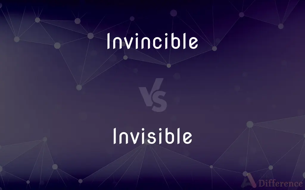 Invincible vs. Invisible — What's the Difference?