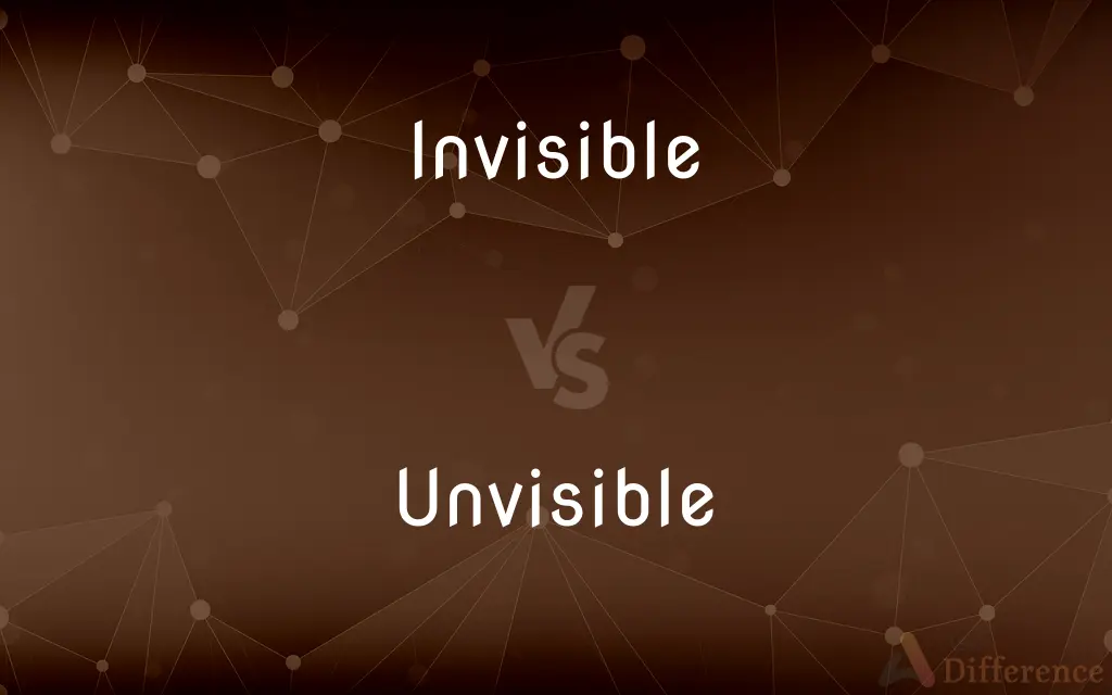 Invisible vs. Unvisible — Which is Correct Spelling?